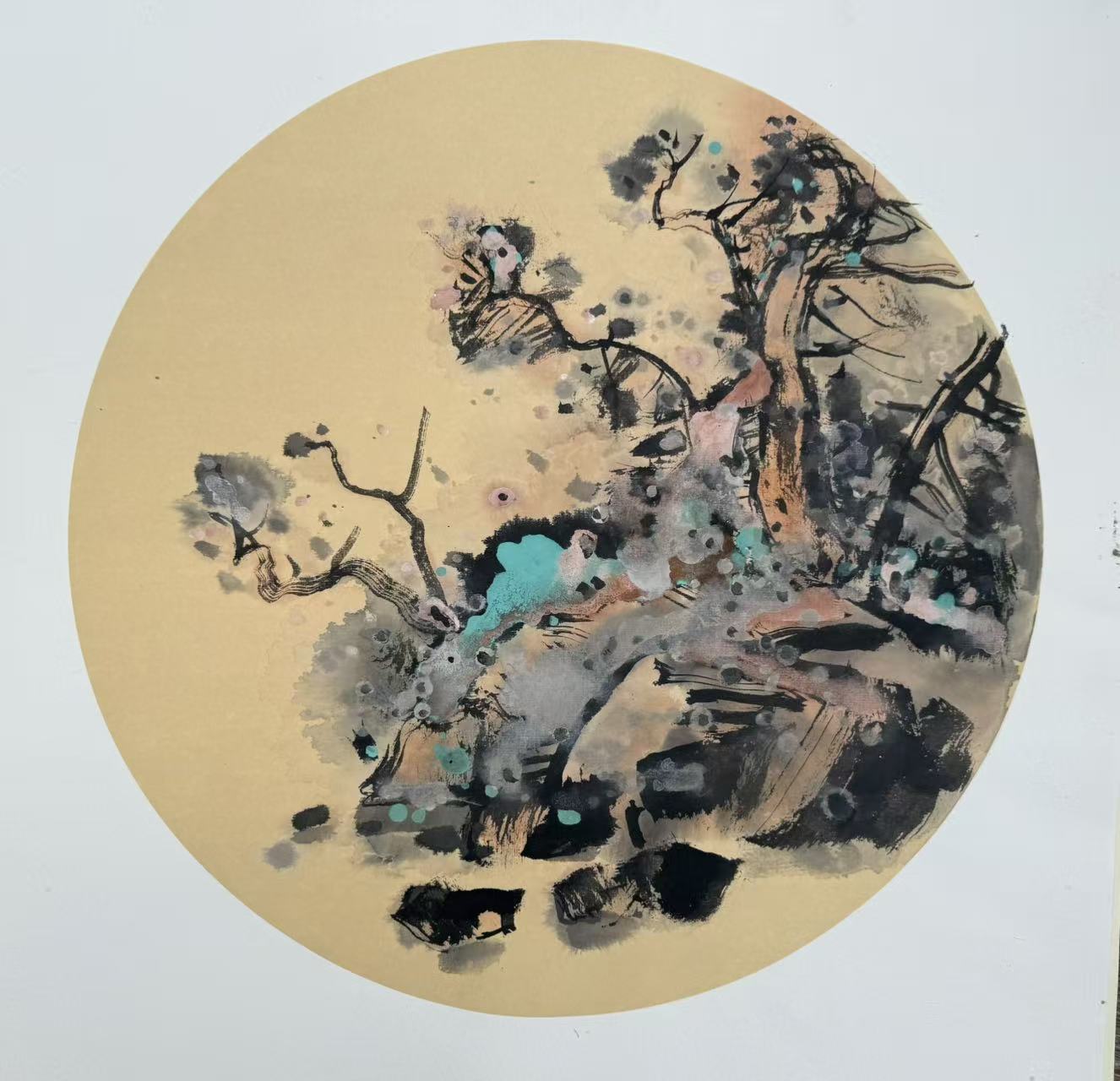 Pines, Rocks and Flowers