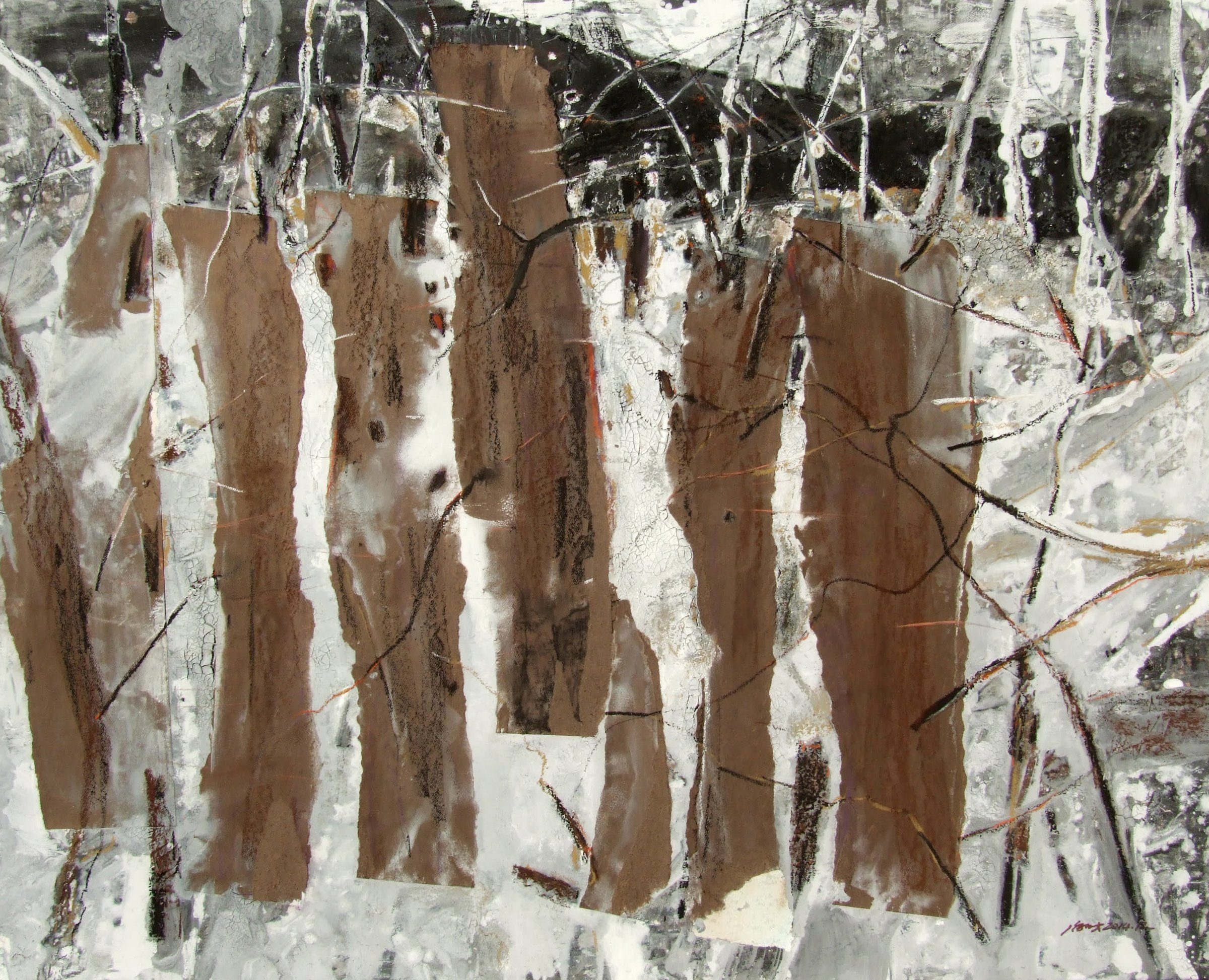 Mountain Ridge in Earth Tones