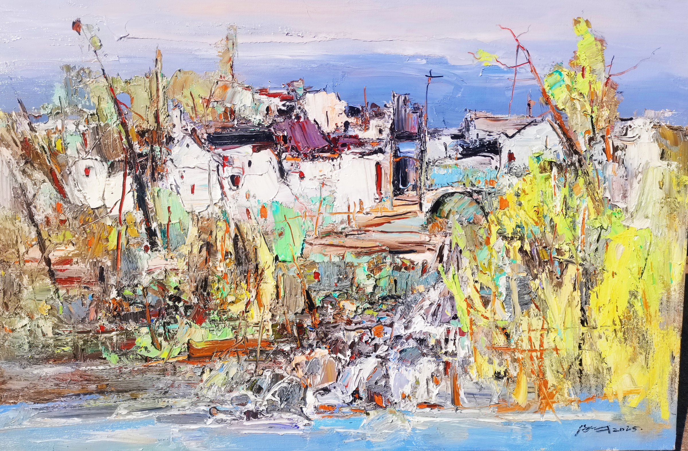Riverside Village in Color
