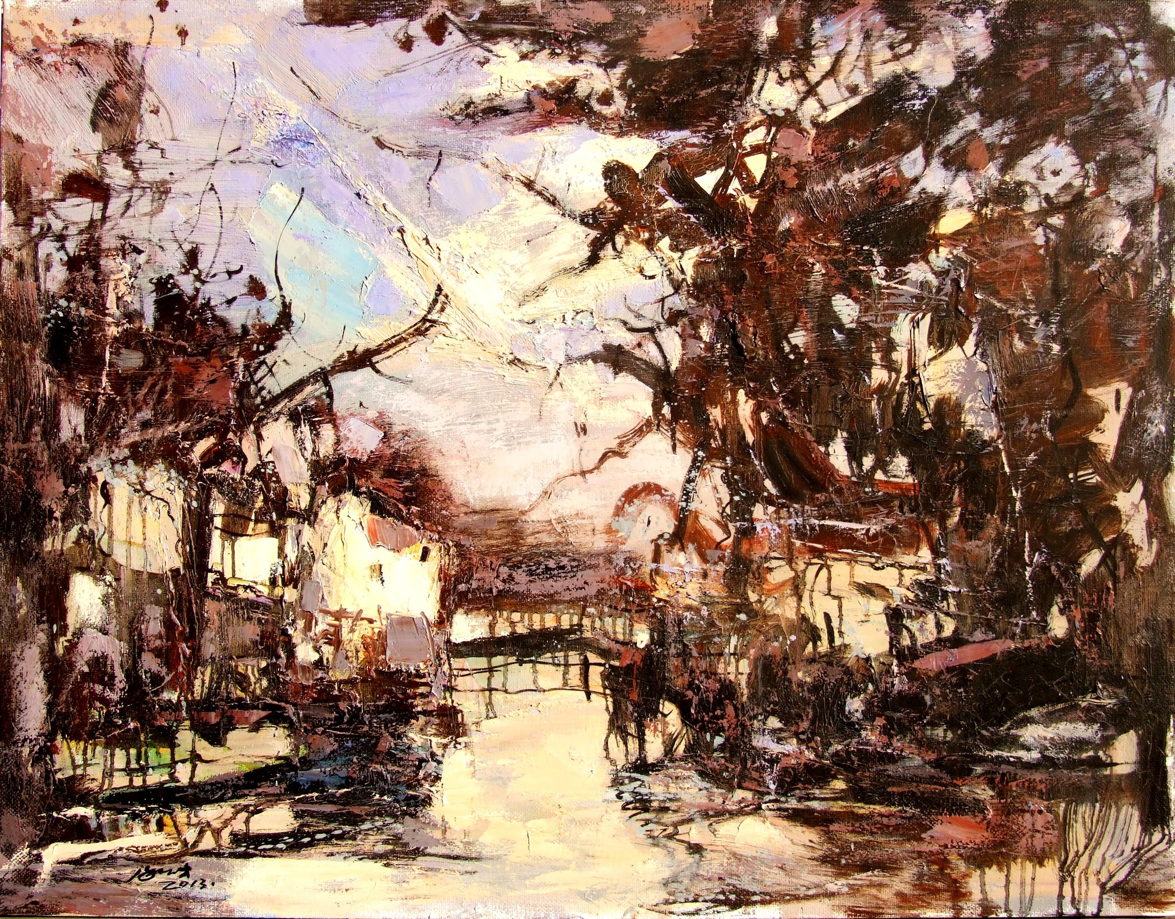 Ancient Canal at Twilight