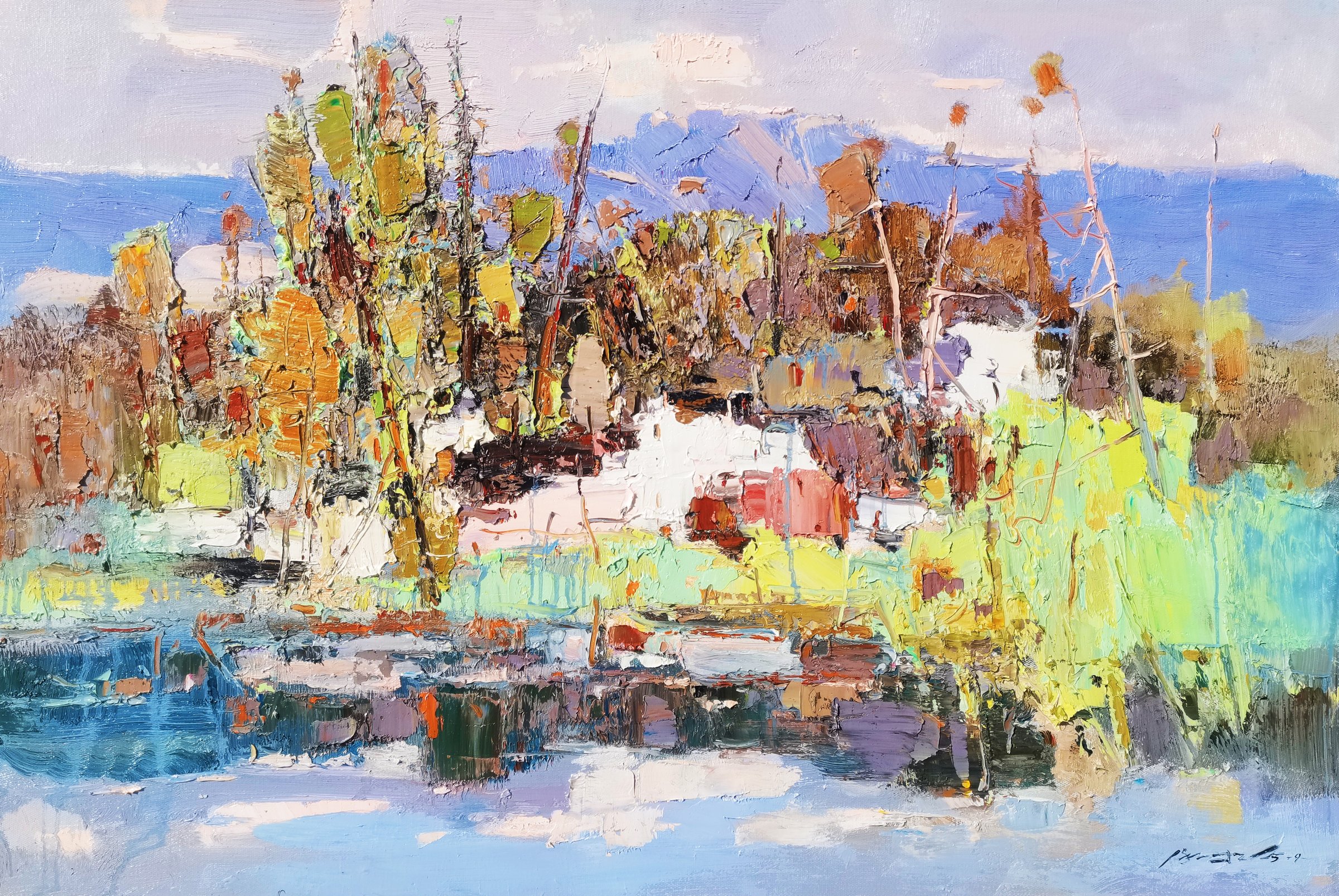 Autumn Reflections by the Lake