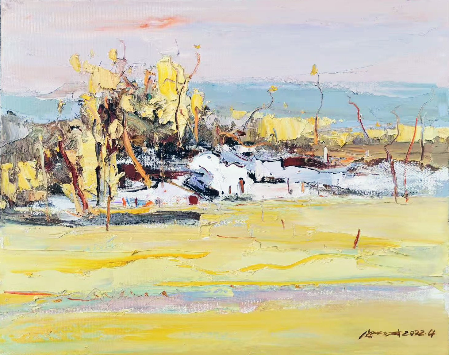 Golden Fields, White Houses