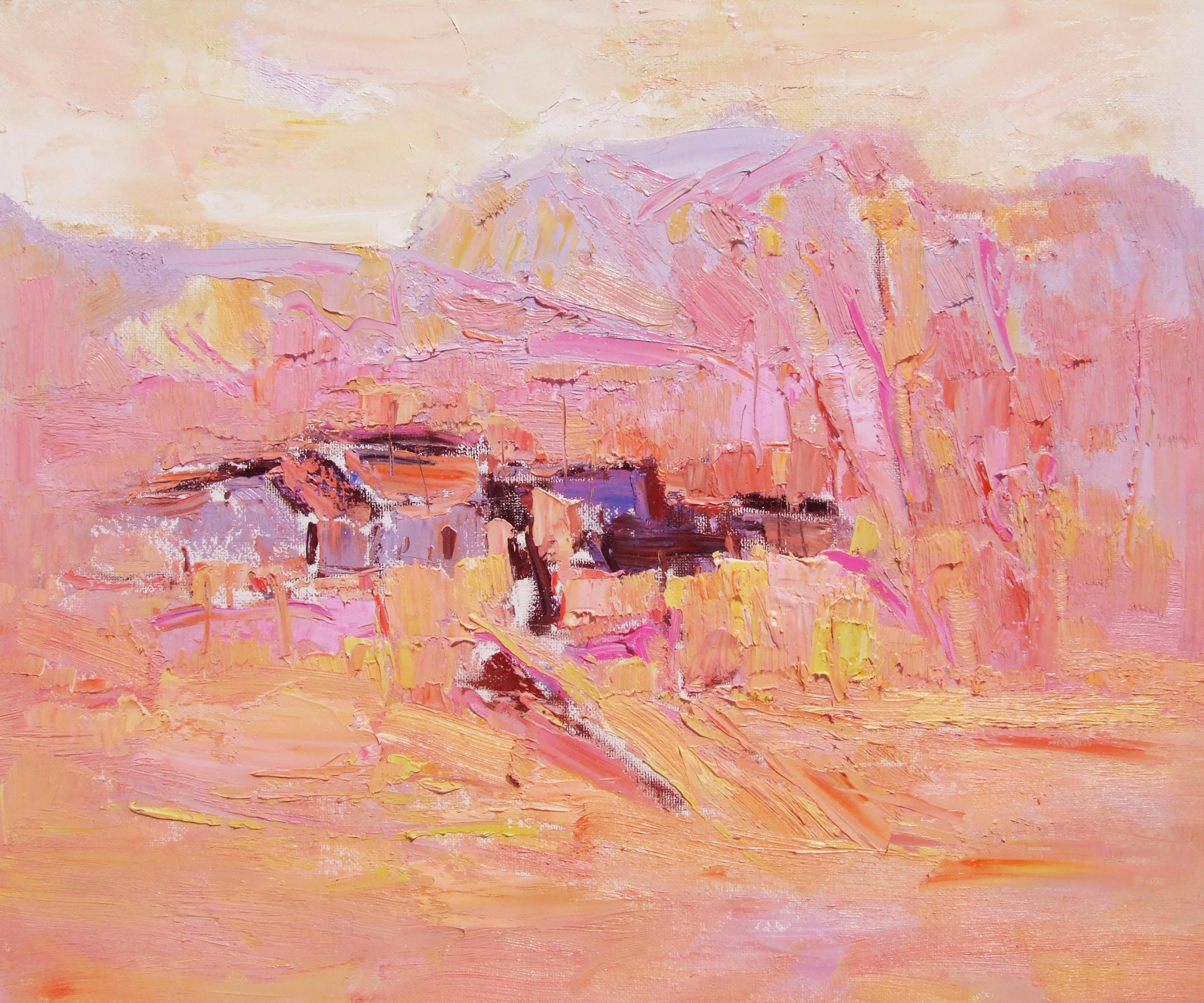 Pink Mountain Sunset