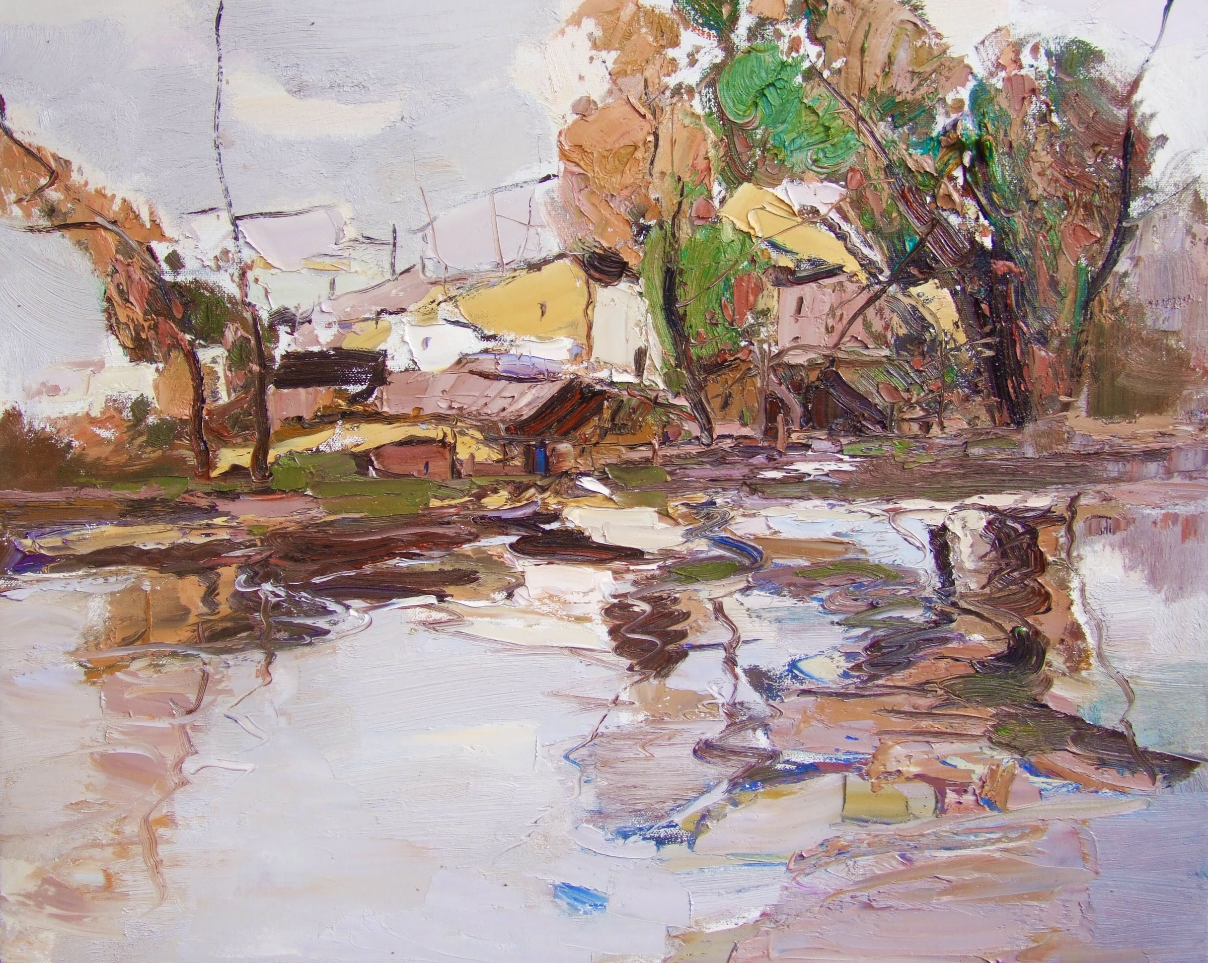Village Reflections in Autumn