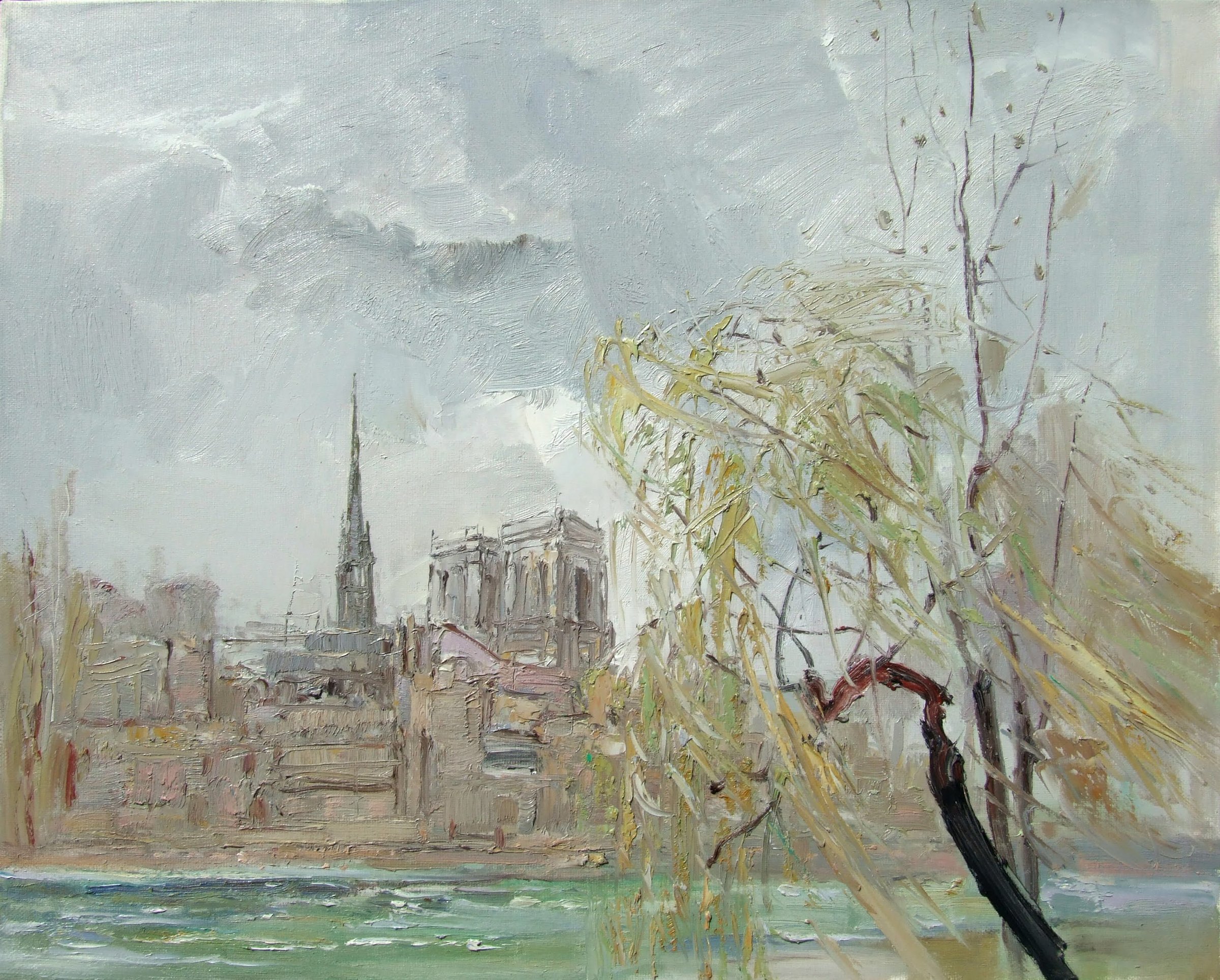 Notre-Dame Through the Willows