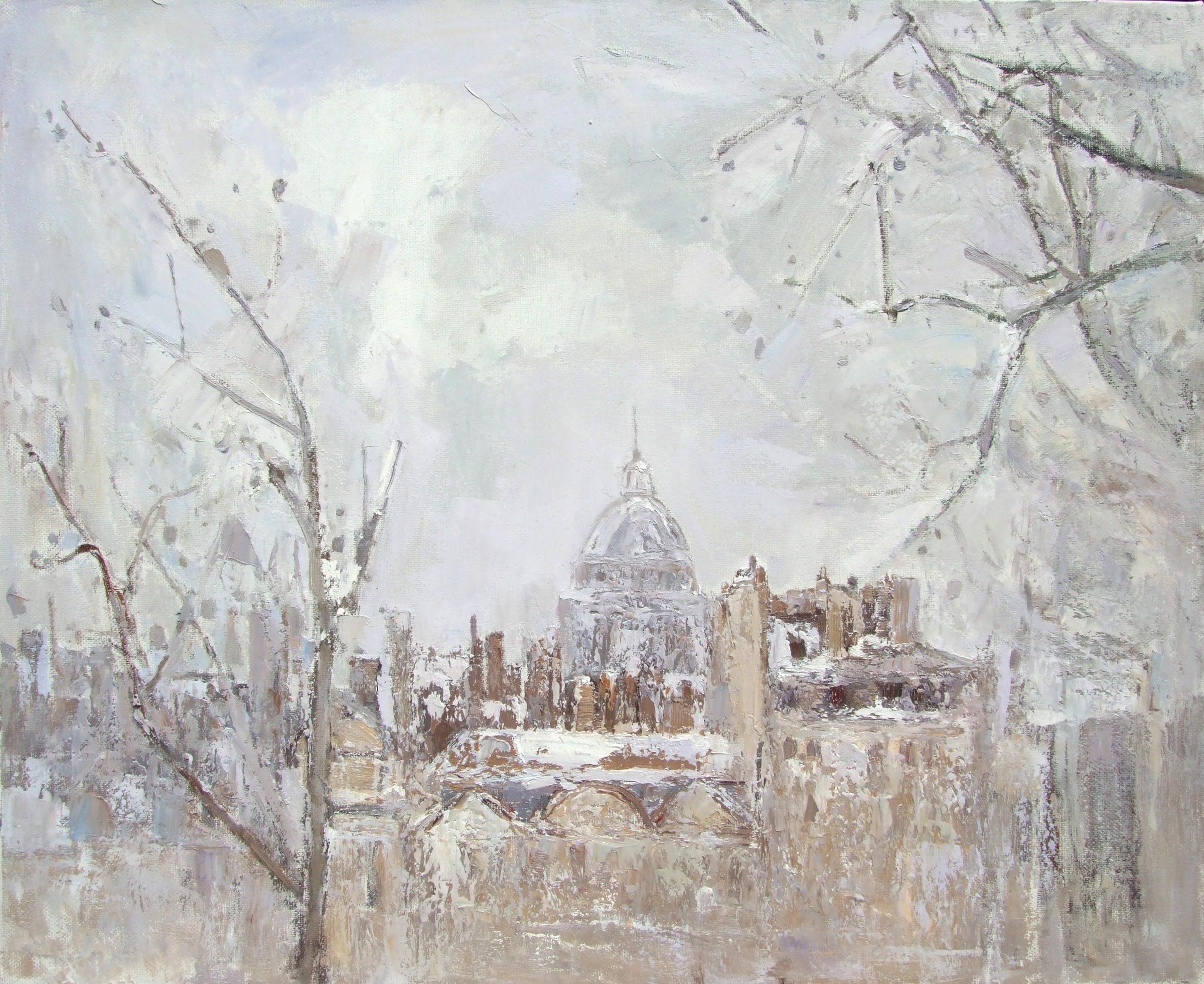 Dome in Winter Haze