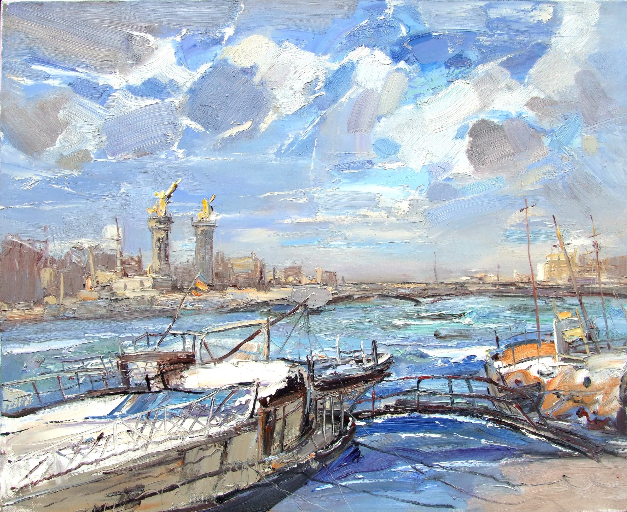 Boats at Pont Alexandre III