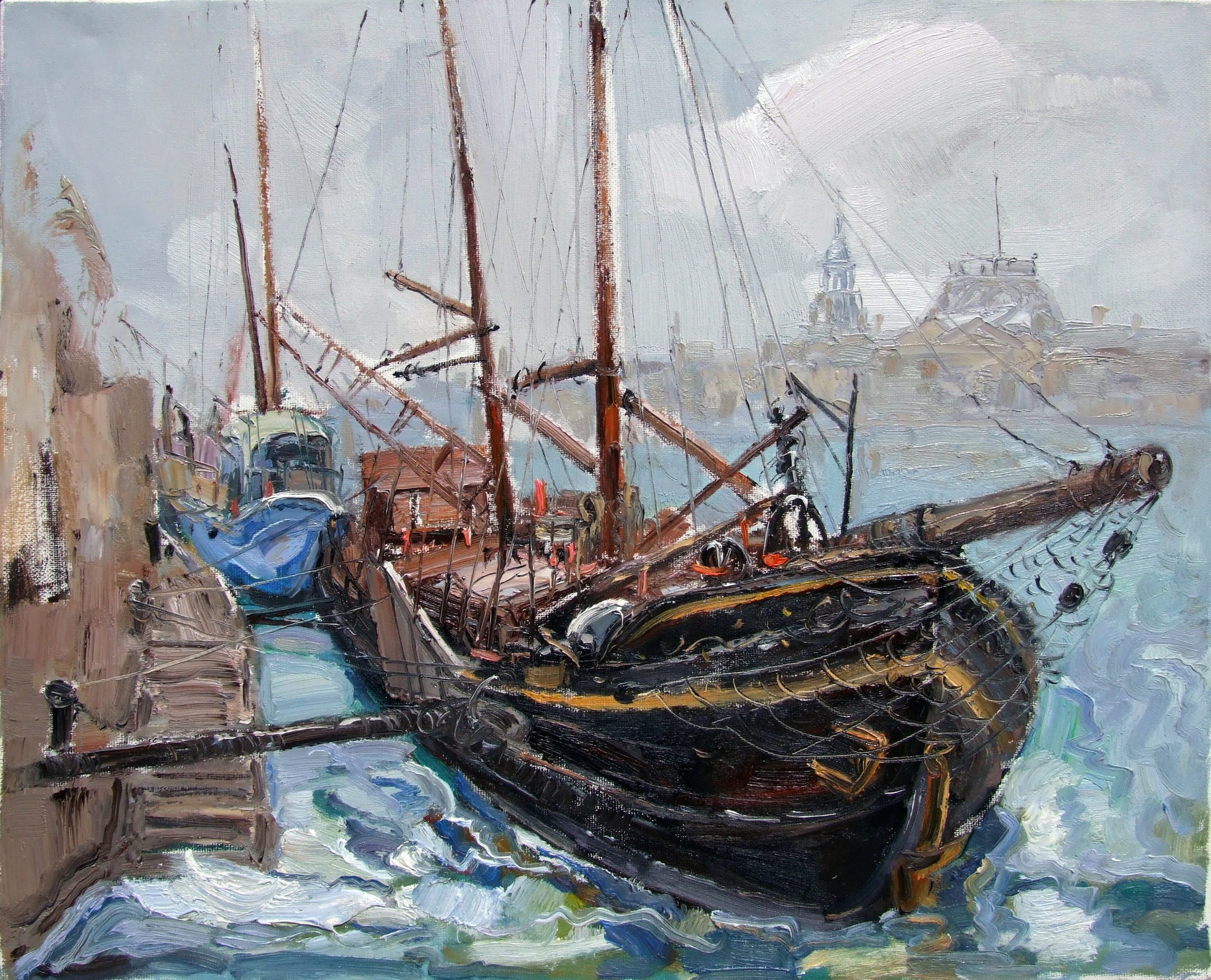 Sailing Vessel at the Dock